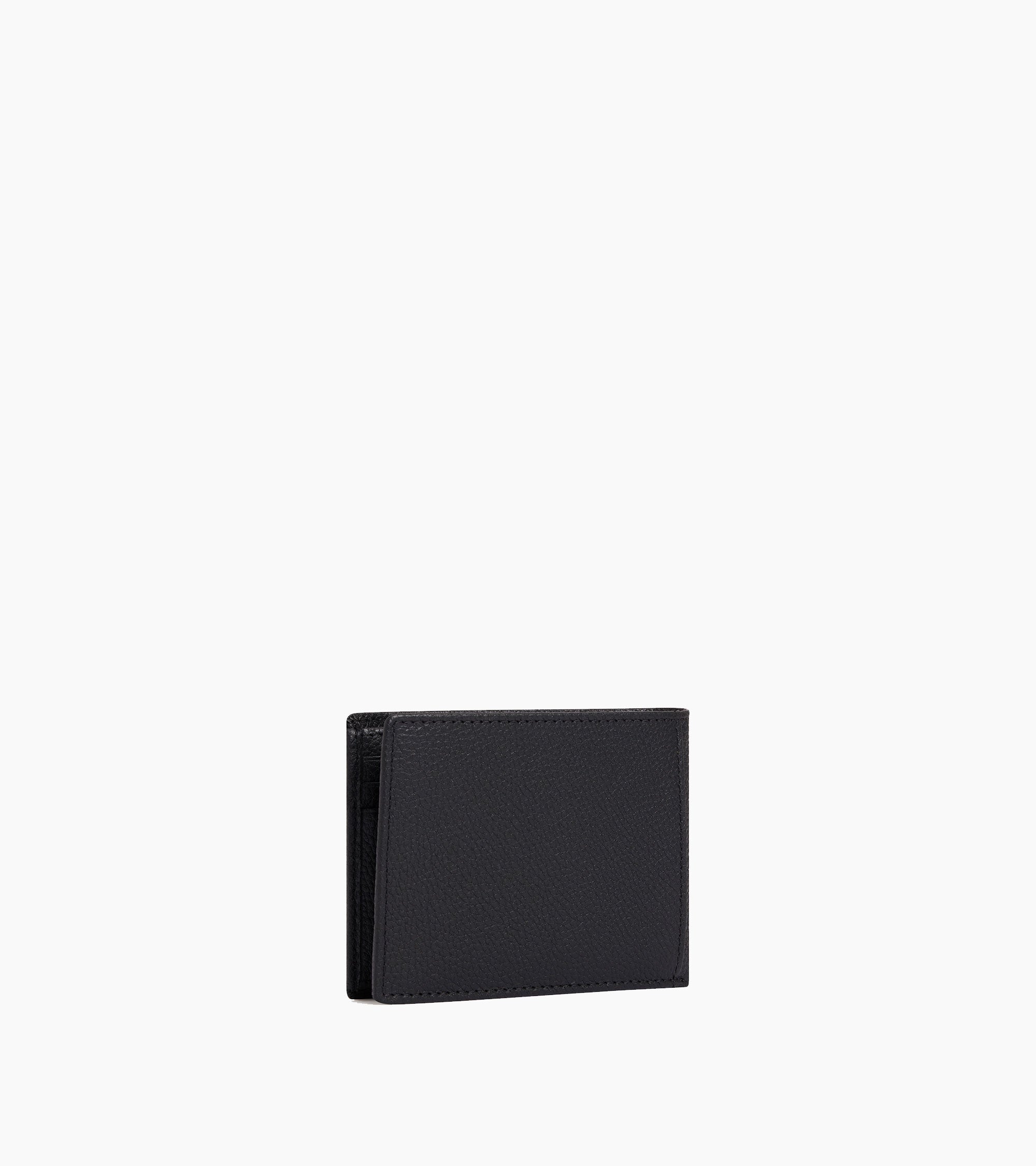 Charles グレインレザー フラップ付き 二つ折り財布