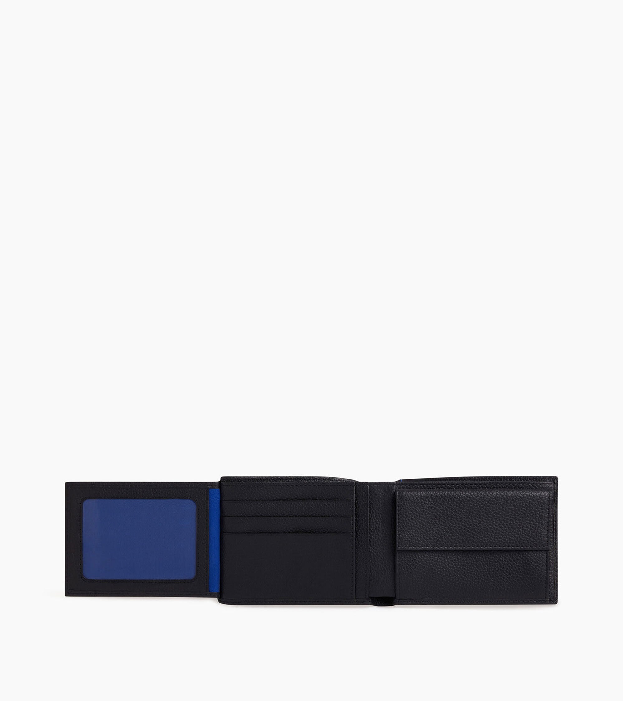 Charles グレインレザー フラップ付き 二つ折り財布