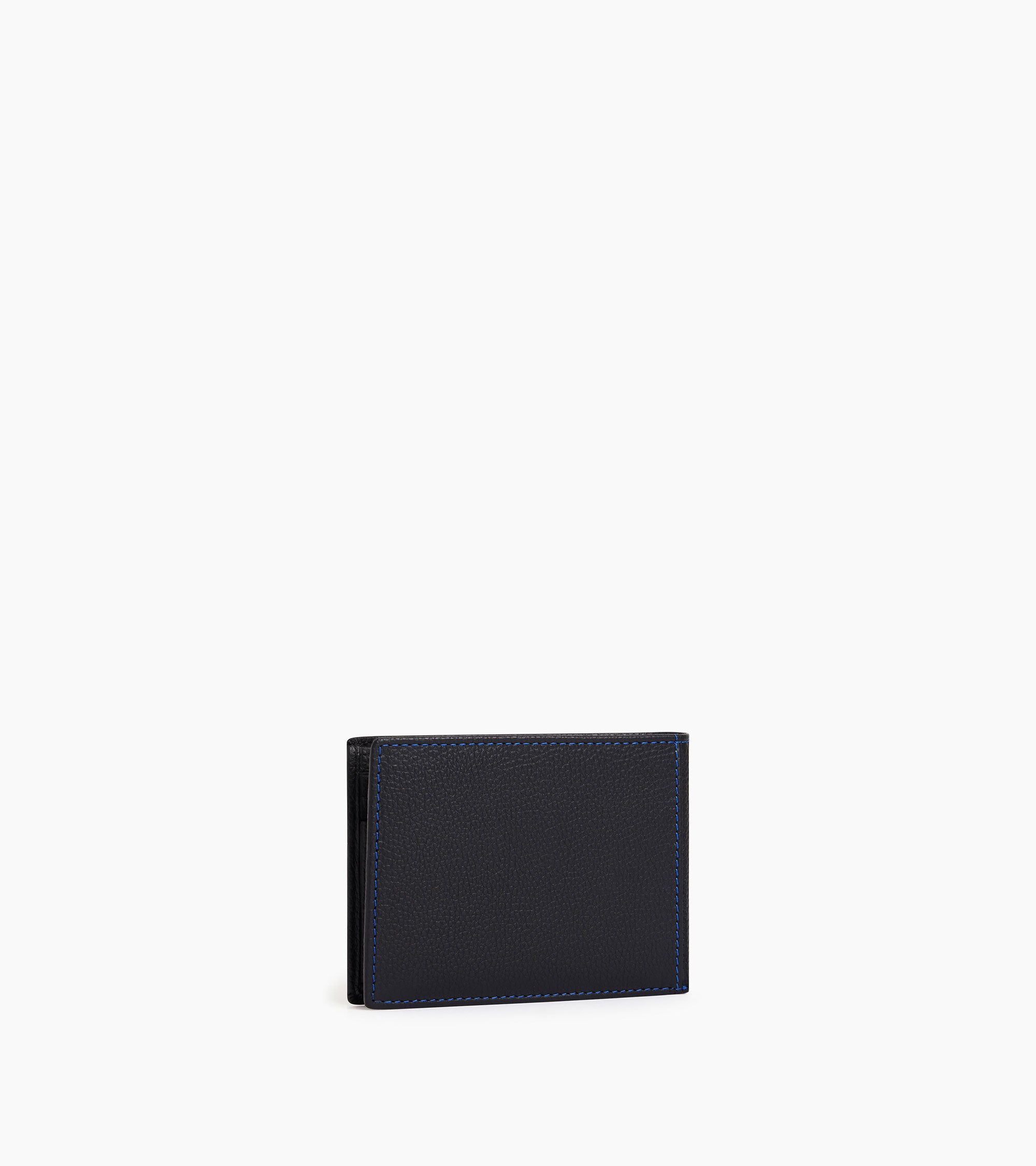 Charles グレインレザー フラップ付き 二つ折り財布