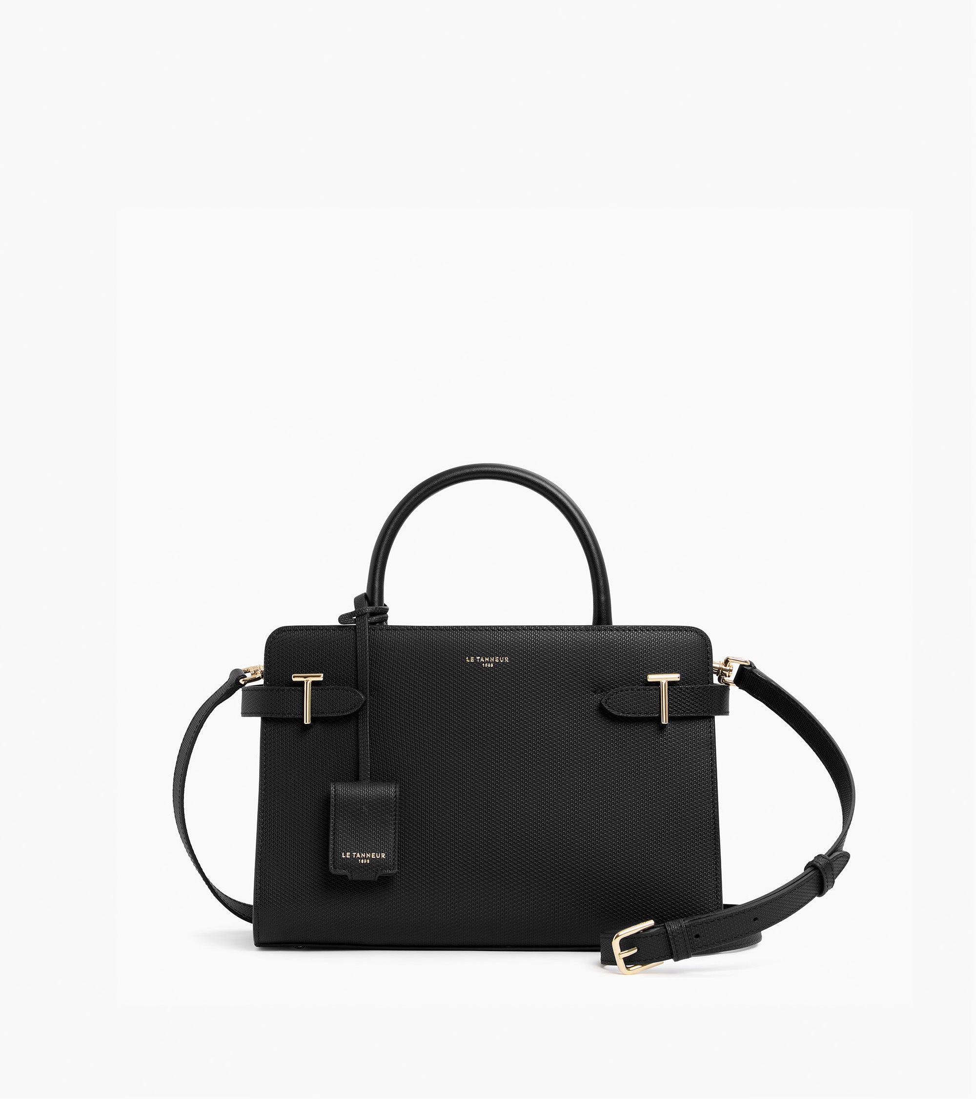 Emilie T シグネチャー レザー ミディアム ハンドバッグ