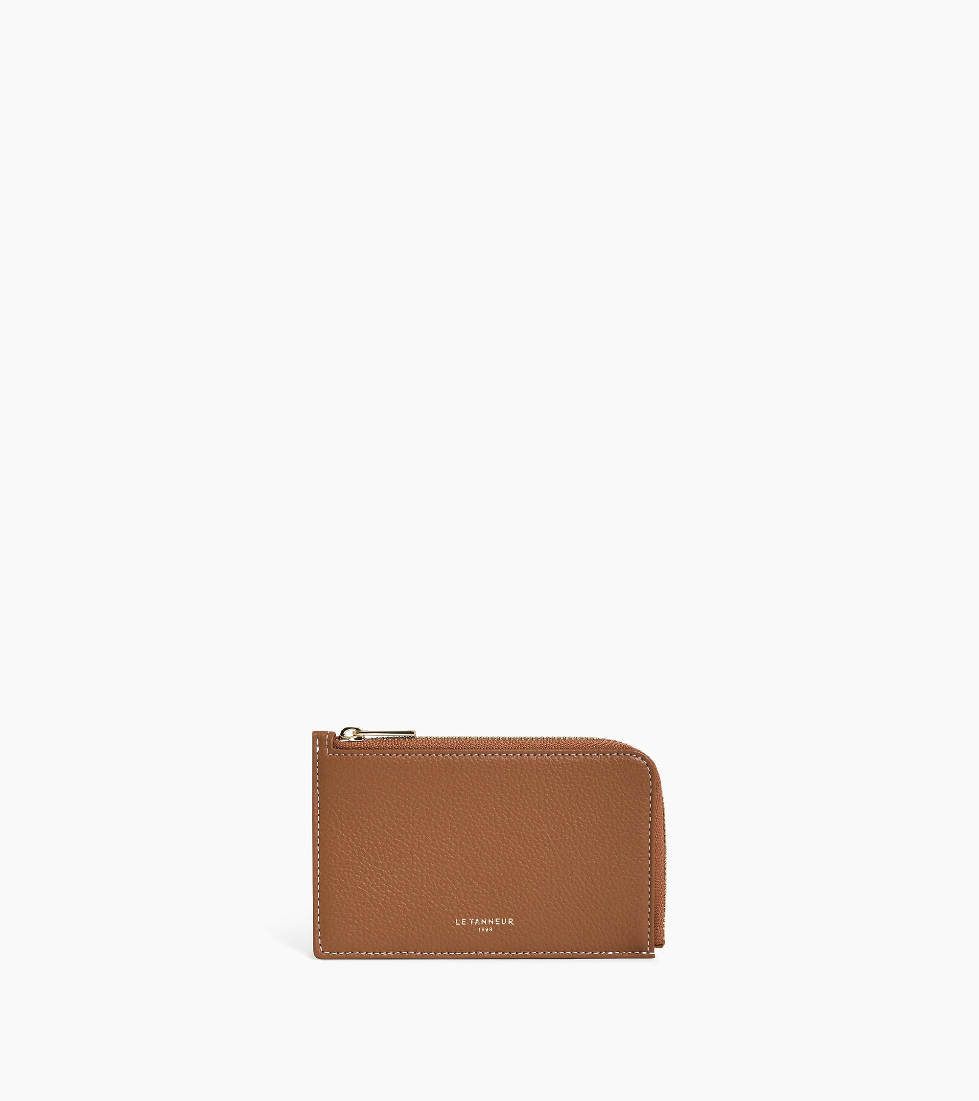 Emilie グレインレザー ファスナー付き カードケース