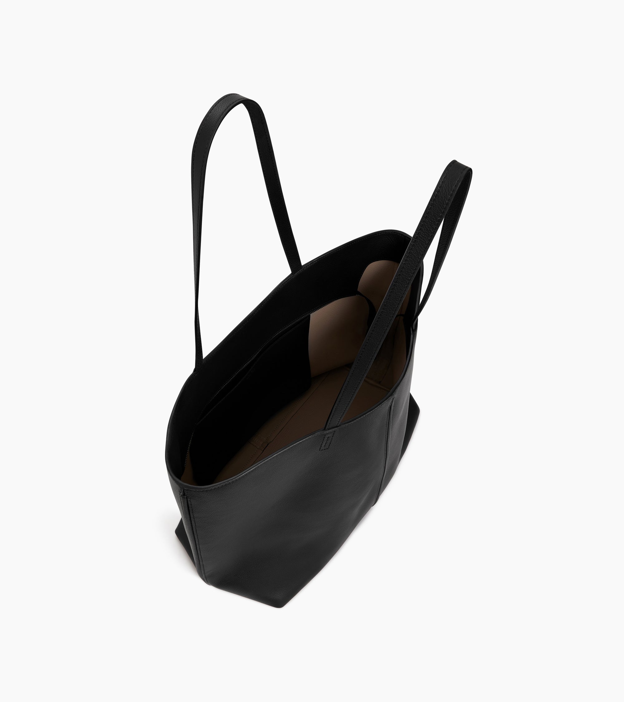 Bolso cabás grande Hortense de piel granulada de doble cara