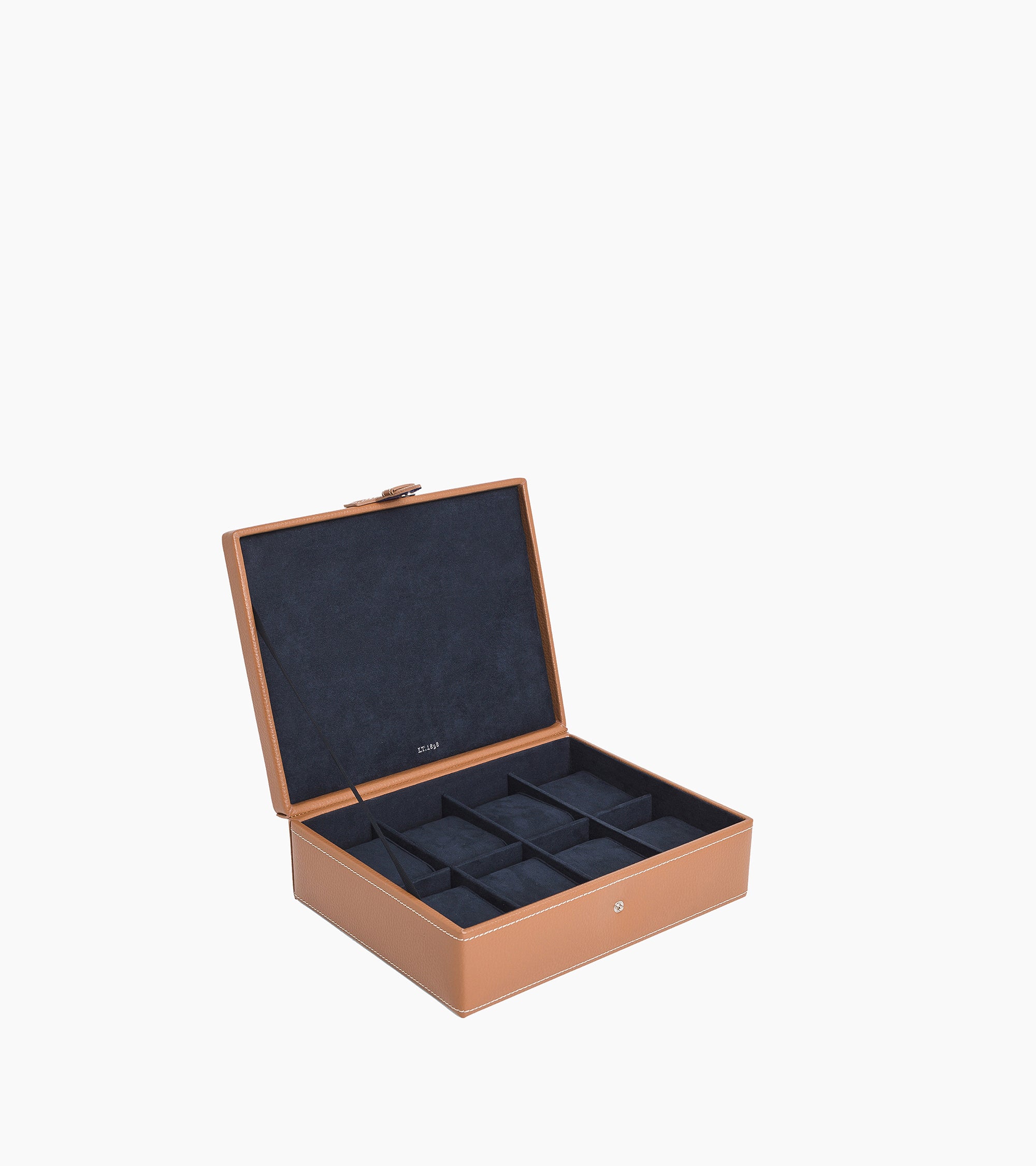 Estuche de piel para 8 relojes de pulsera