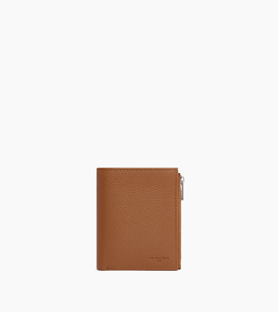 Charles グレインレザー ファスナー付き ミディアム 財布