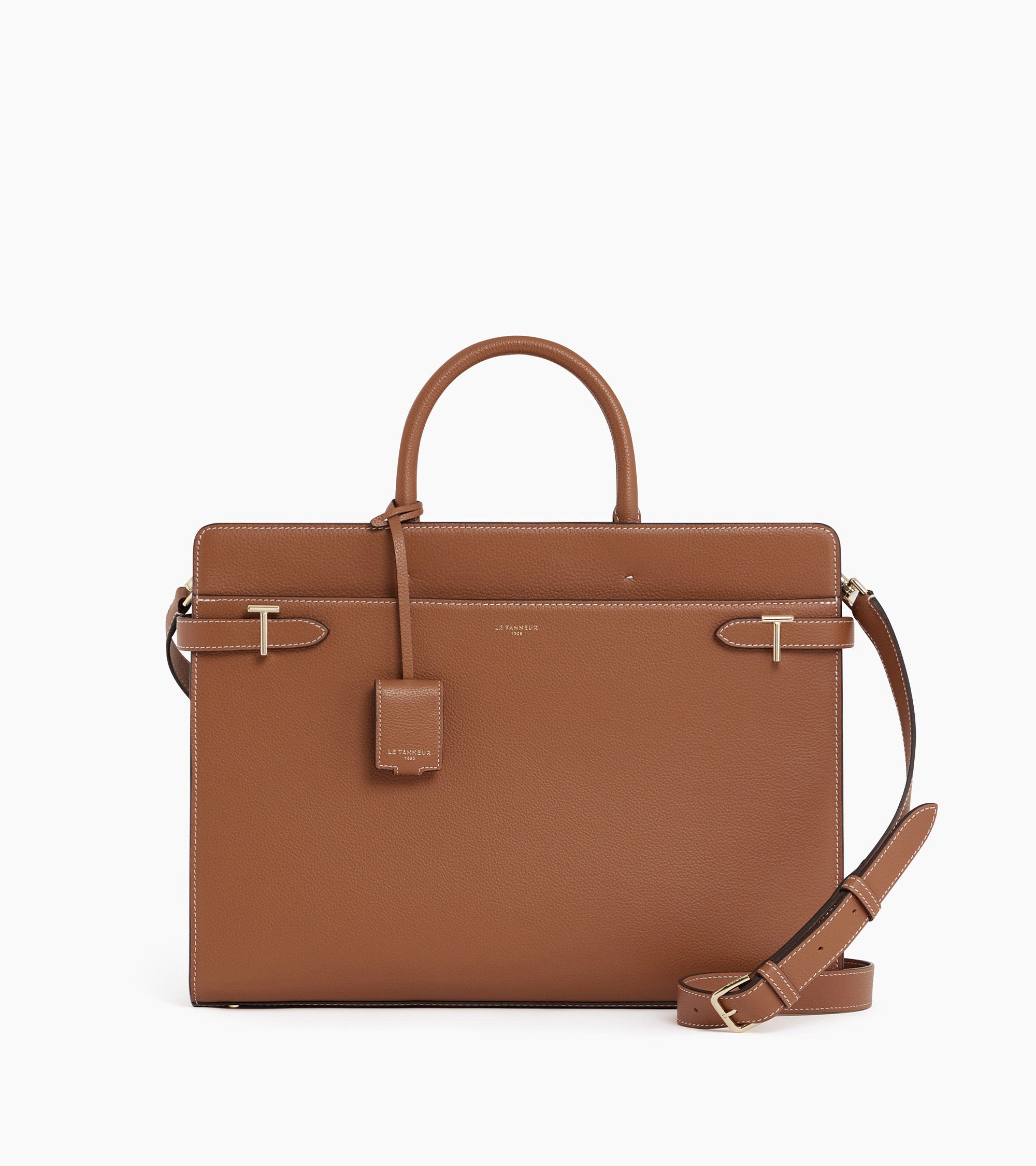 Bolso bandolera Émilie de cuero granulado