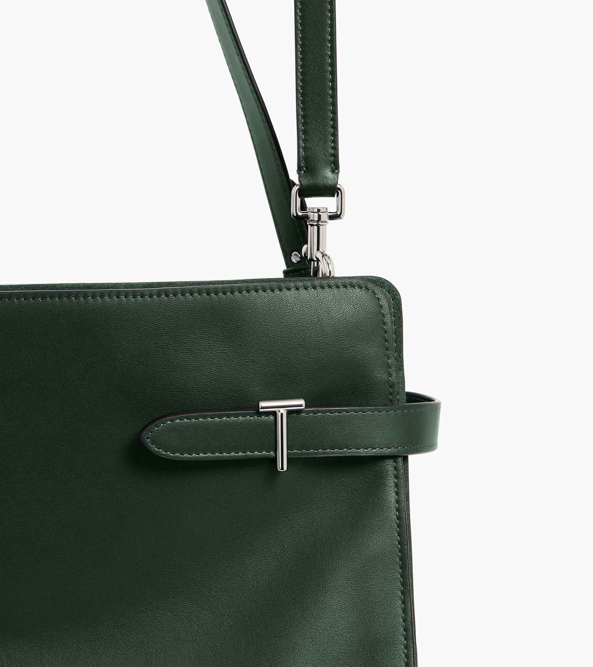 Große Handtasche Emie aus Glatt- und Nubukleder