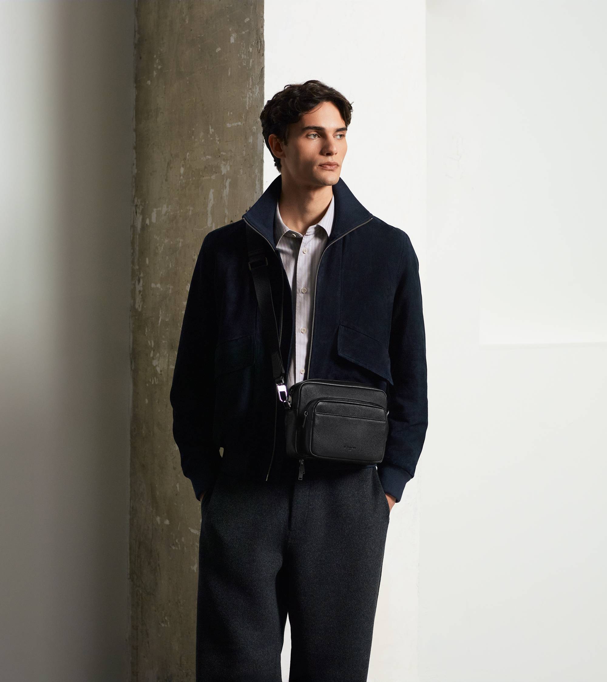 Petit sac bandoulière Marceau en cuir grainé