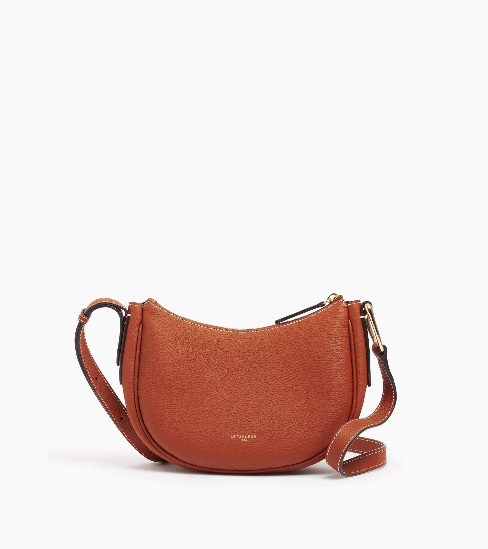 Pequeño bolso bandolera Madeleine en cuero de ternera texturizado
