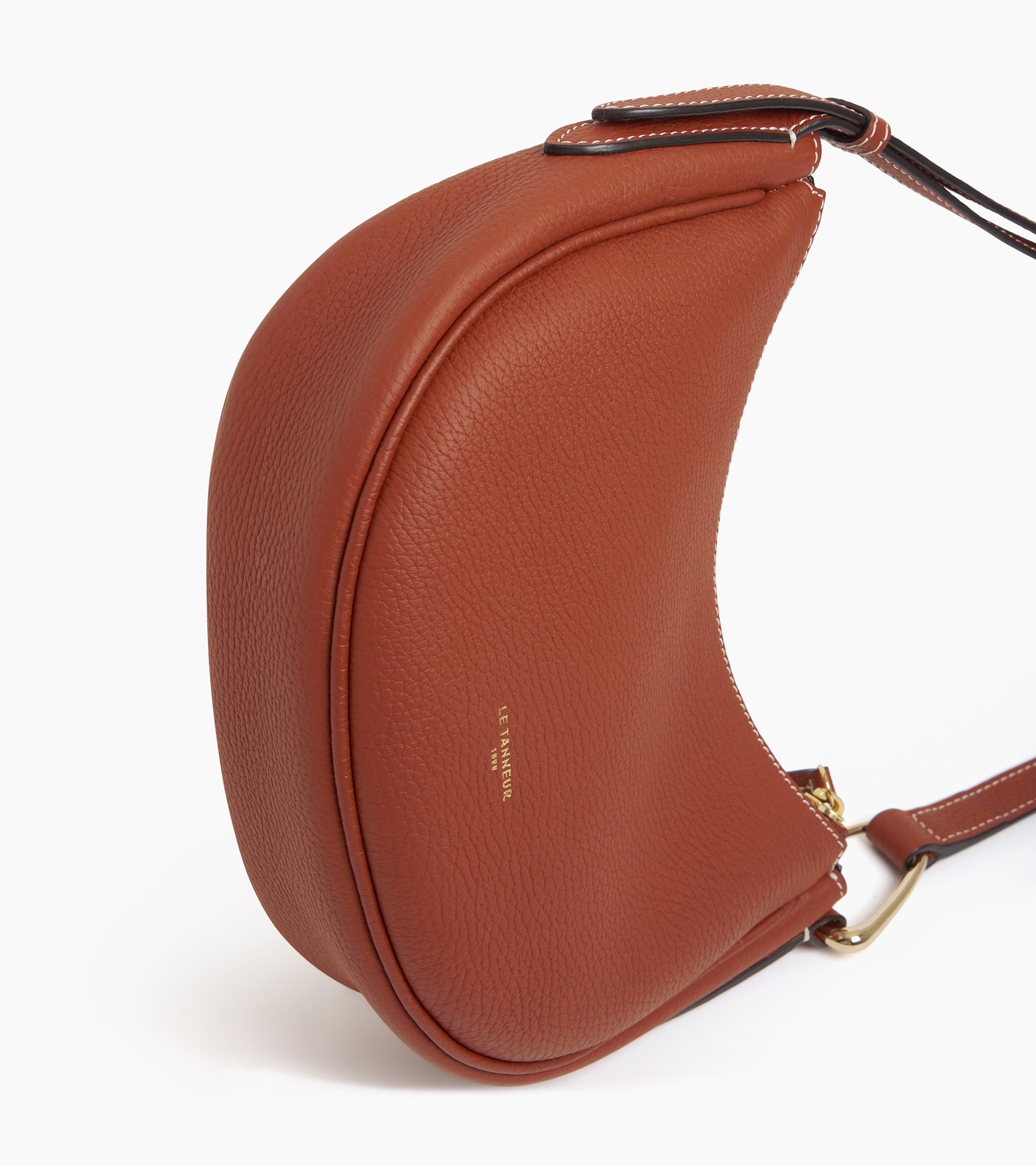 Pequeño bolso bandolera Madeleine en cuero de ternera texturizado
