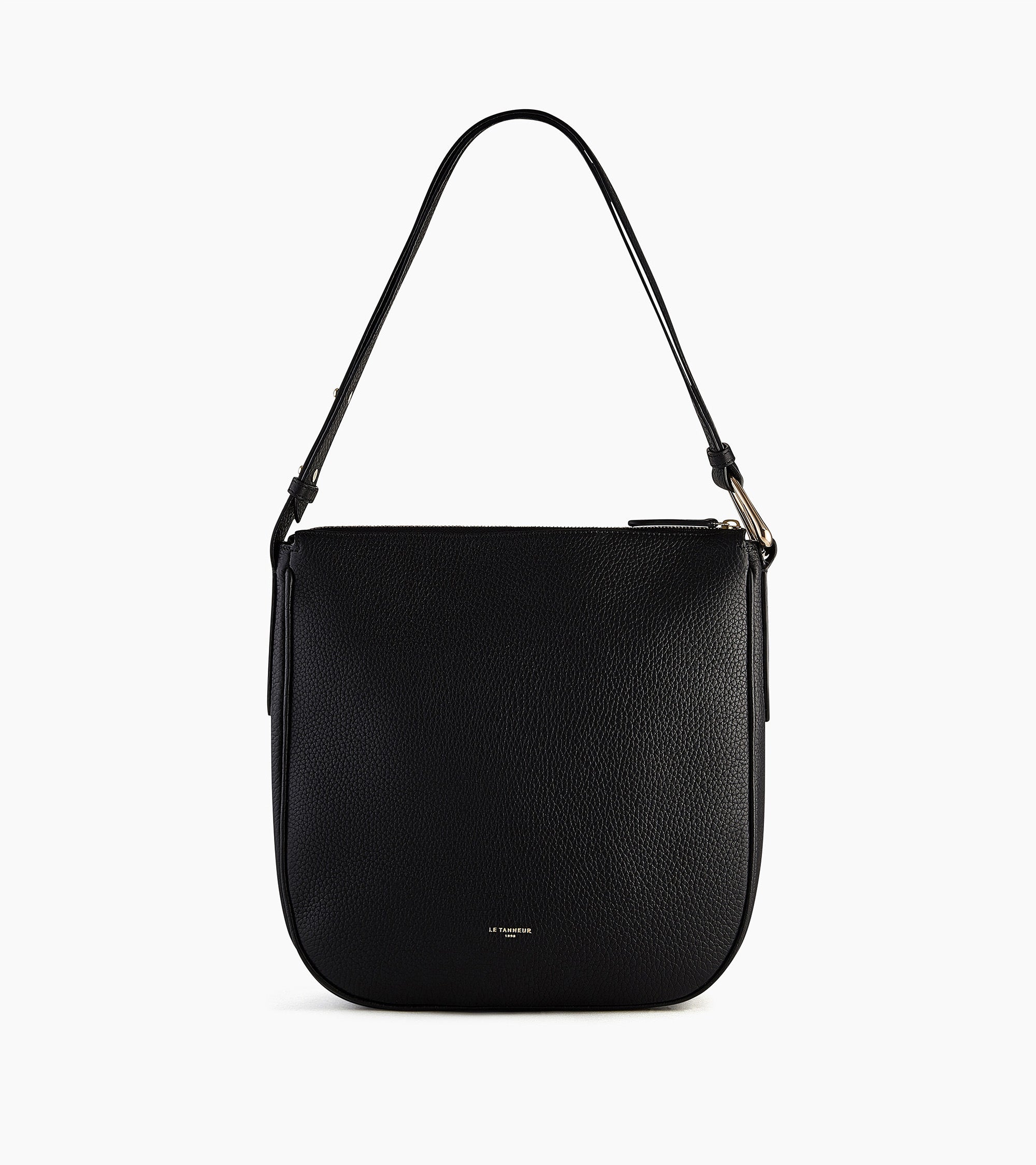 Bolso hobo de tamaño medio Madeleine en cuero de ternero graneado