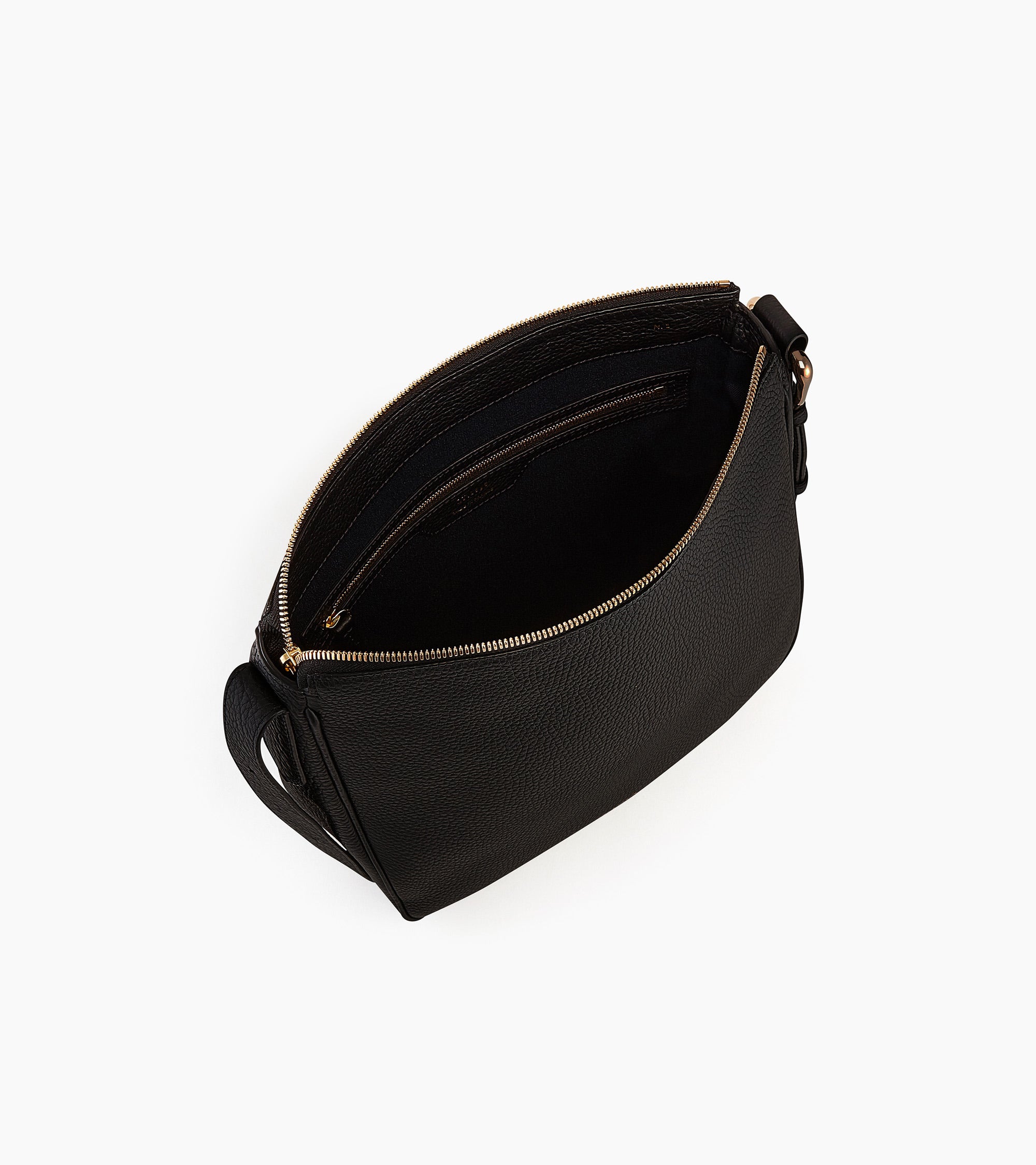 Bolso hobo de tamaño medio Madeleine en cuero de ternero graneado