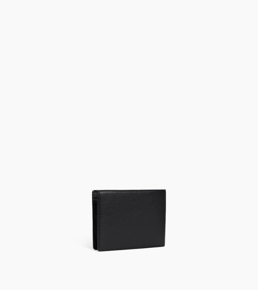 Emile horizontal zipped wallet in grained leather