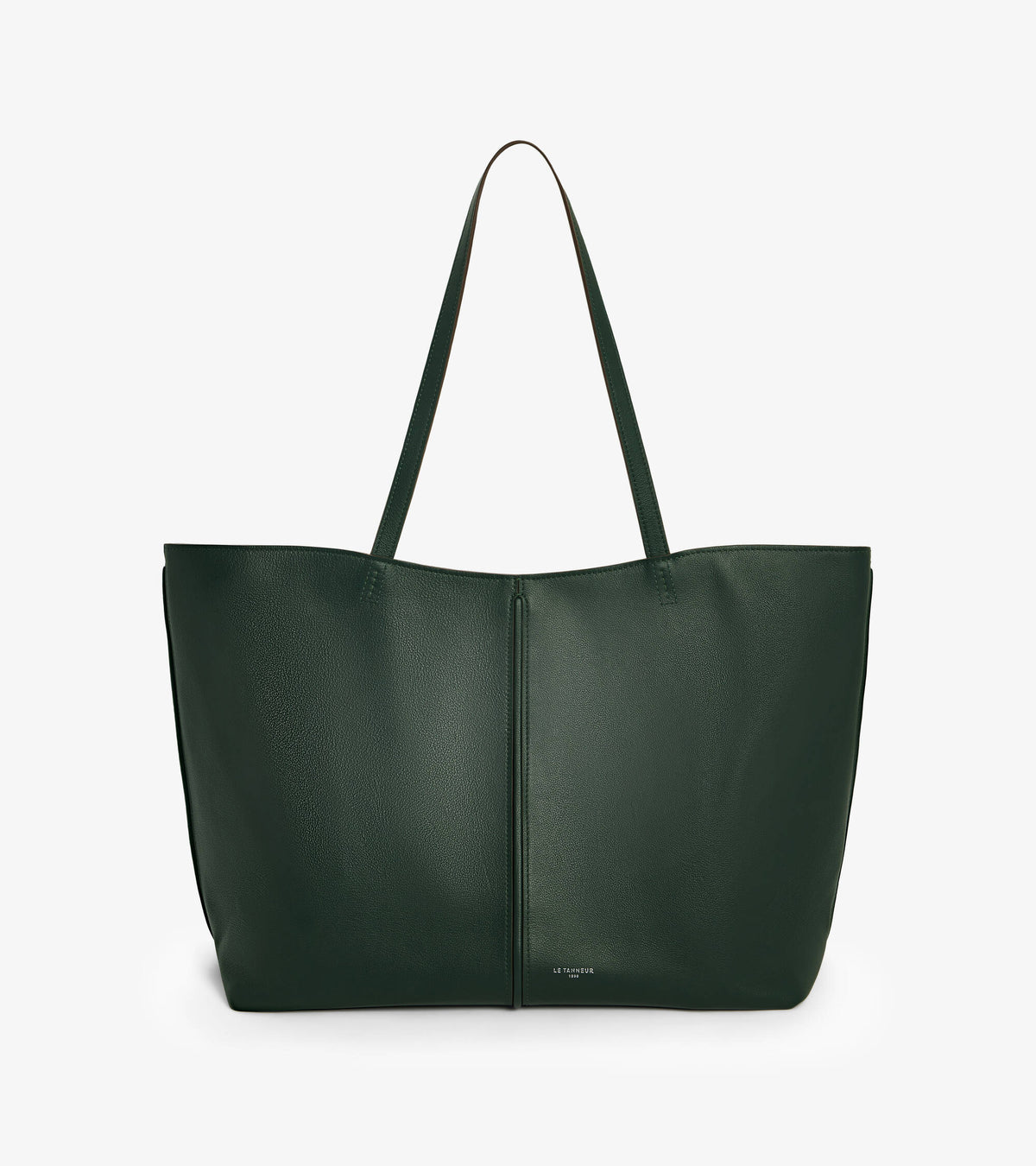 Große Cabas-Tasche Hortense aus doppelseitig genarbtem Leder