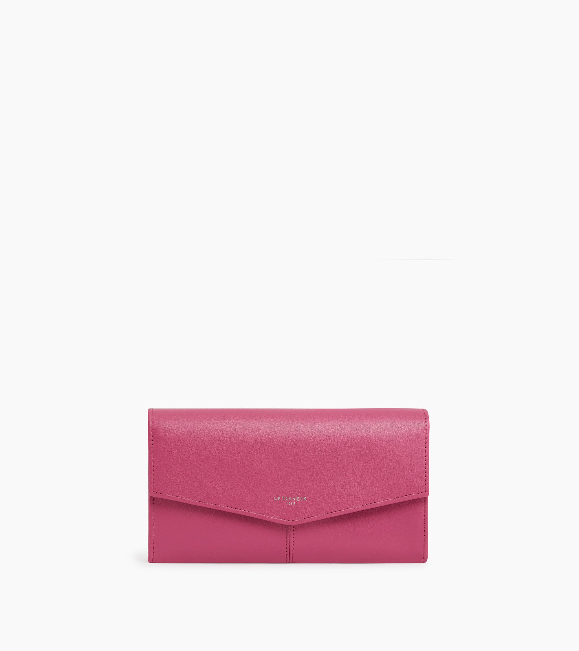 Grand portefeuille Charlotte en cuir lisse