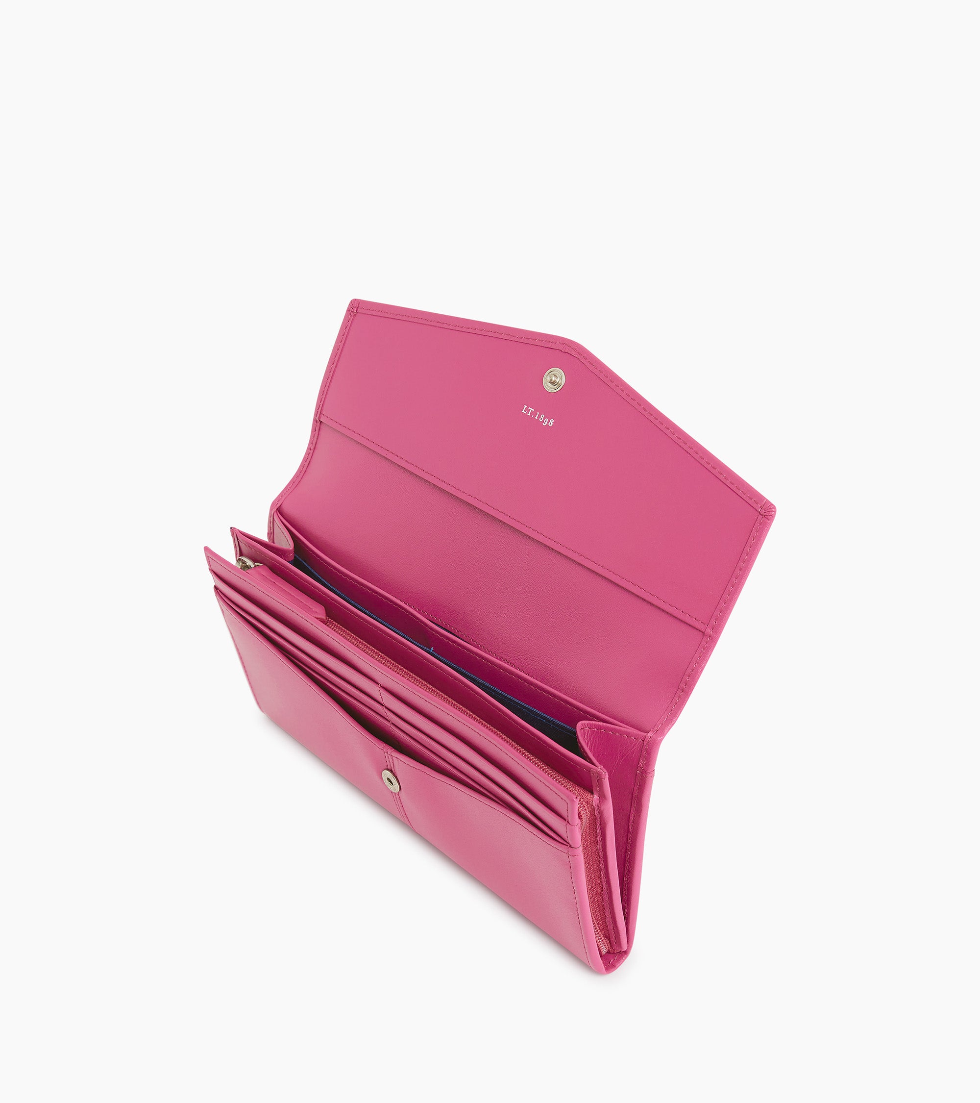 Grand portefeuille Charlotte en cuir lisse